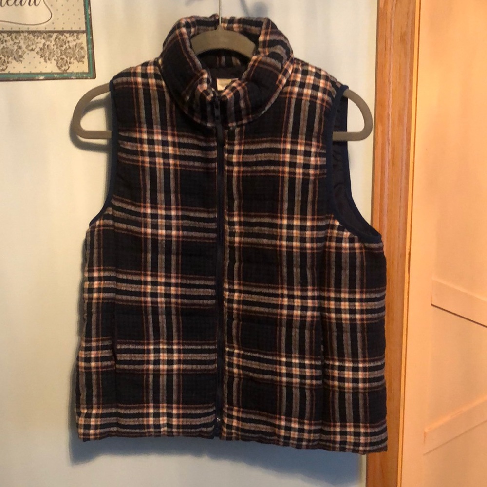 Navy and orange Entro puffer vest